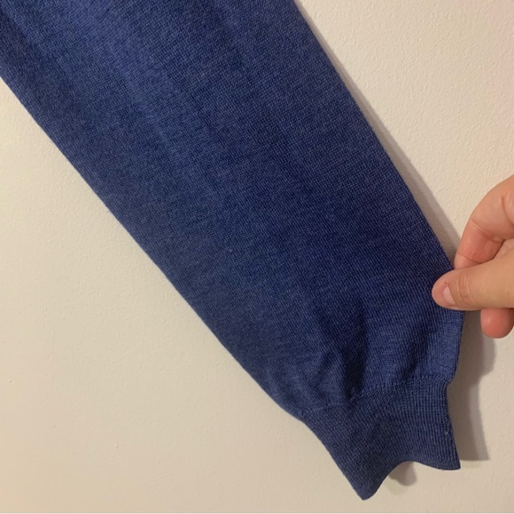 EUC Marco Fiori Merino Wool V-neck Mens Sweater Size L - Picture 8 of 12